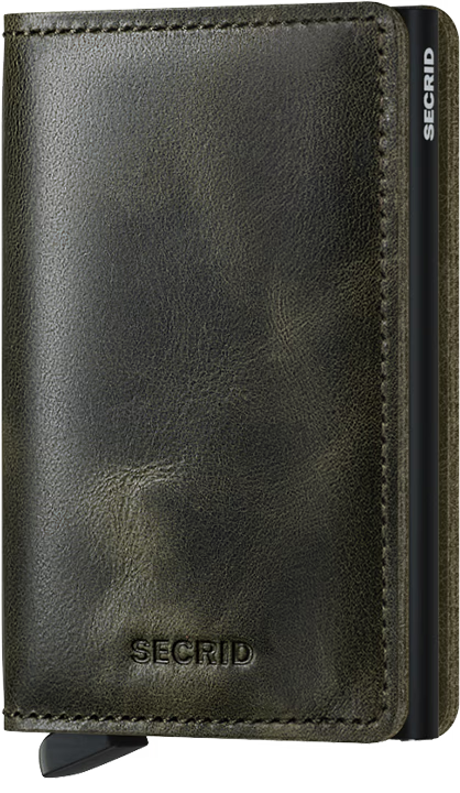 SlimWallet-One Size-Vintage Olive-Black